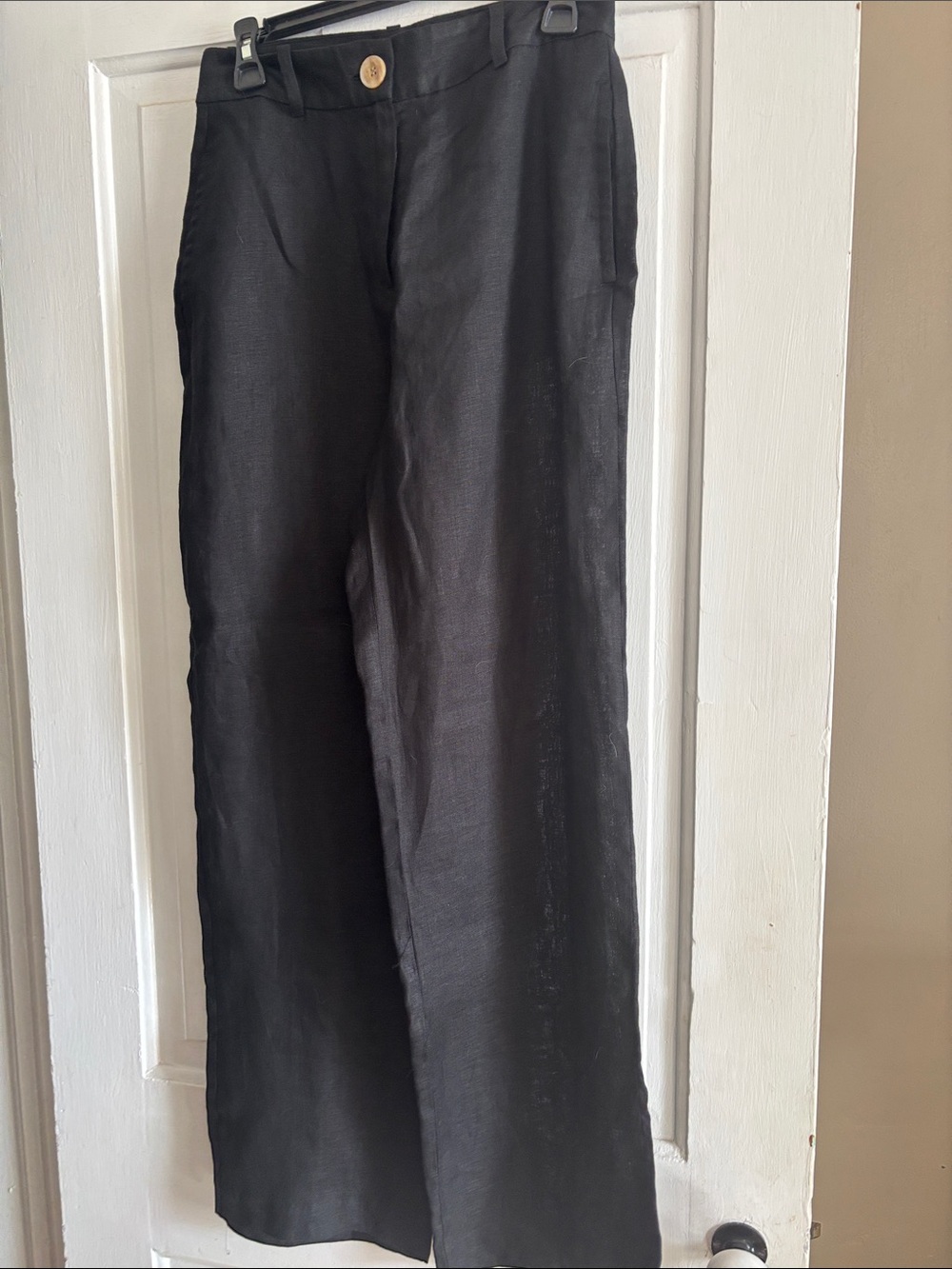 Zara Black Wide-Leg Women's Pants